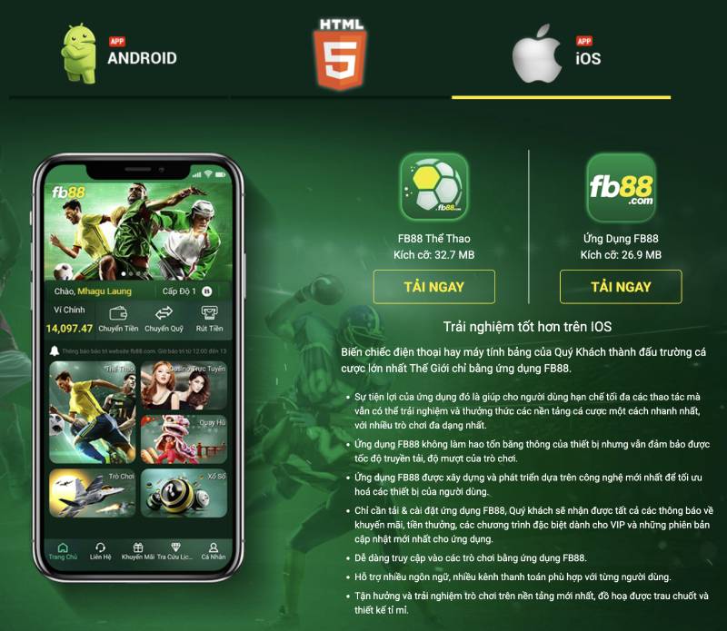 Tải FB88 trên iOS – Trải nghiệm mượt mà trên iPhone/iPad